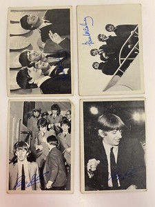 4pc 1964 Topps Beatles 2nd Series Trading Cards #64 #65 #113 #114 USA