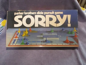 SORRY! Slide Pursuit Game #390 Complete in Box - 1972 Parker Brothers - Picture 1 of 6
