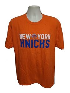 New York Knicks Primary Logo Adult Orange XL TShirt