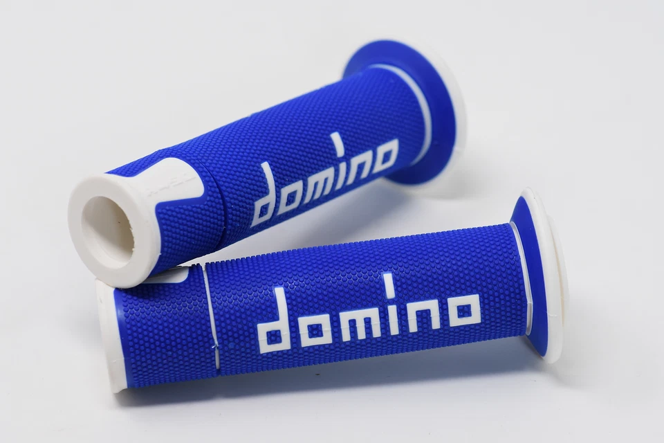 Yamaha FZ6 600 N 2004 - 2007 Blue White Domino A450 Race Grips - Изображение 1 из 1