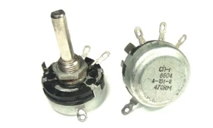 470 Ohm 1W ±20% Potentiometer 470R LIN SP-1 (СП-1) -- RUSSIAN NOS (1 pcs) - Picture 1 of 6