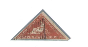 1853 CAPE OF GOOD HOPE, Stanley Gibbons n. 1, 1d. pale brick red - USED - Ottimi - Picture 1 of 2