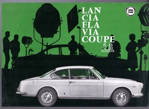 Lancia Flavia 1.8 Coupe 1963-1966 UK Market Single Sheet Sales Brochure - Picture 1 of 2