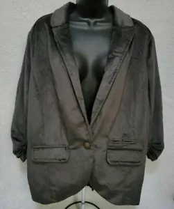 New Look Womens Blazer Jacket Coat Size 2X Gray NEW - Picture 1 of 12