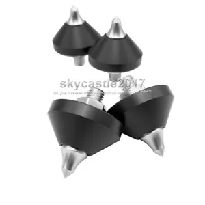 4 pz M6/M8/M10 316L altoparlante inox cuscinetto a spillo supporto isolamento cono piedi chiodo - Foto 1 di 14