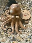 Unique Handmade Resin olly octopus Ornament/paperweight Seaside Bronze Shimmer