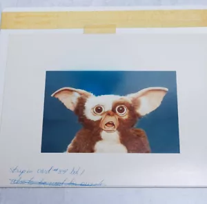 Tarjeta coleccionable fotográfica Gizmo Gremlins PRUEBA con notas escritas a mano usada en tarjeta #78 - Imagen 1 de 2