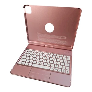Keyboard Case for iPad Pro 11" 1st 2nd 3rd Gen Pencil Holder Soft TPU Back Pink - Picture 1 of 2
