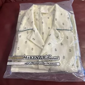 Pijama vintage para hombre, McKenzie Imperial talla B nuevo con etiquetas amarillo - Imagen 1 de 4