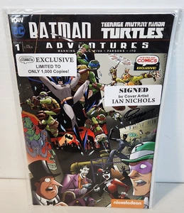 Batman TMNT Adventures #1 Raro Firmado Ian Nickols Exclusivo Solo 1000 Copias - Imagen 1 de 5