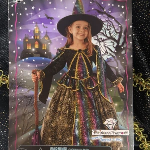 Kinder Mädchen Hexe Halloween Kostüm Princess Factory Größe 3-4 NEU - Bild 1 von 8