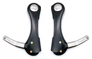 LH & RH Windshield Fulton Visor Side Mounting Adjustable Dog Bone Brackets - Picture 1 of 8