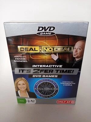 NEW Deal Or No Deal & Who Wants To Be A Millionaire Interactive DVD Games SEALED - Image 1 of 3