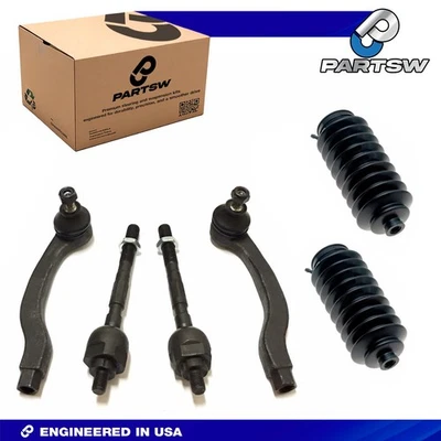 Kit de botas de piñón con barra de amarre delantera exterior e interior PartsW Honda Civic Integra 6 piezas Foto 1 de 4