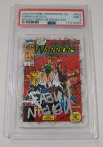 PSA 9 MINT 2024 Upper Deck Marvel Beginnings Vol 2 Ser 2 On Card Auto B-29 NM - Picture 1 of 7