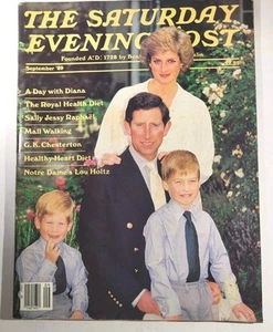 The Saturday Evening Post Magazine Sep 1989 Prince Charles Pricess Diana & Kids - Picture 1 of 10