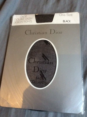 CHRISTIAN DIOR DOUBLE DASH DESIGN TIGHTS - Image 1 of 2