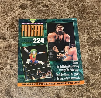 WWF Wrestling Program 224 1994 NWA WCW WWE ECW Hart HBK Undertaker MOM Macho Foto 1 de 3