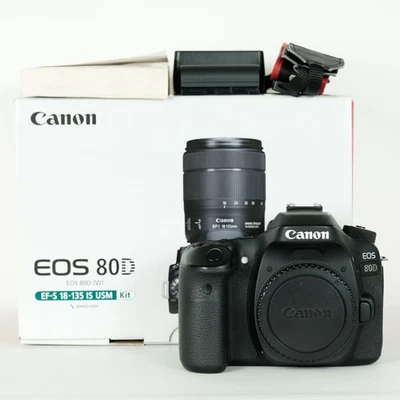 Canon EOS 80D Digital SLR Japan EF S Mount Camera Body Mid Level Pro - Image 1 of 4