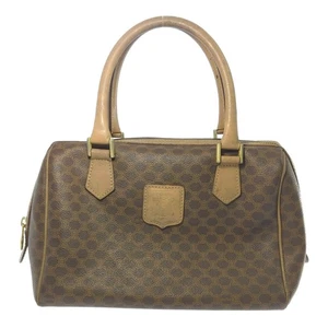 CELINE Macadam PVC Leather Boston Bag with Gold Hardware, Handbag, Mini Bag,... - Picture 1 of 10