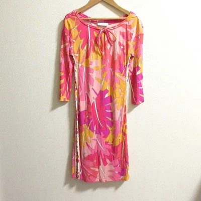 Emilio Pucci Pucci узор половина рукав платье размер 38 розовый женщин б/у - Изображение 1 из 4