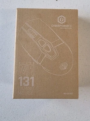 Cyber Power PC Elite M1-131 Gaming Mouse Black Cyberpowerpc New Open Box - Image 1 of 4