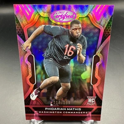 2022 Panini Certified - Rookies Phidarian Mathis #185 Mirror Pink /199 (RC) - Image 1 of 3