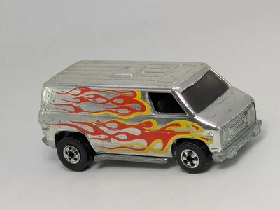 De colección 1974 Hot Wheels BW Blackwall Chrome Super Van Flames Hong Kong Foto 1 de 4