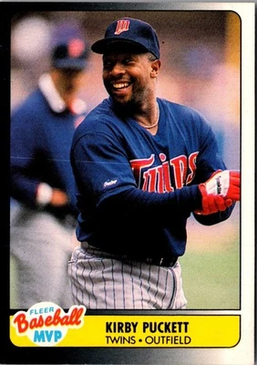 1990 Fleer Baseball MVP's Kirby Puckett #29 Minnesota Twins Baseball Card - Image 1 of 2