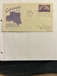 FDC 898 3 Cent Coronado Expedition 9/7/1940, Albuquerque New Mexico - Picture 1 of 4