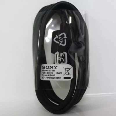 Original Sony EC801 USB to Micro-USB Charge Data Cable for Xperia Play - Image 1 of 3