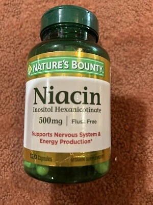 Nature’S Bounty Niacina 500Mg 120 Cápsulas Expira em 26/11 - Imagem 1 de 4
