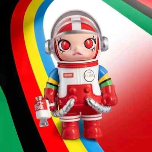 Team Coca-cola - POP MART MEGA SPACE MOLLY 100% Anniversary Series 3 Figure Toy - Picture 1 of 5