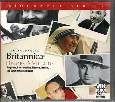 Encyclopedia Britannica Heroes & Villains Pc New Vista XP Gangsters Pirates  - Image 1 of 2