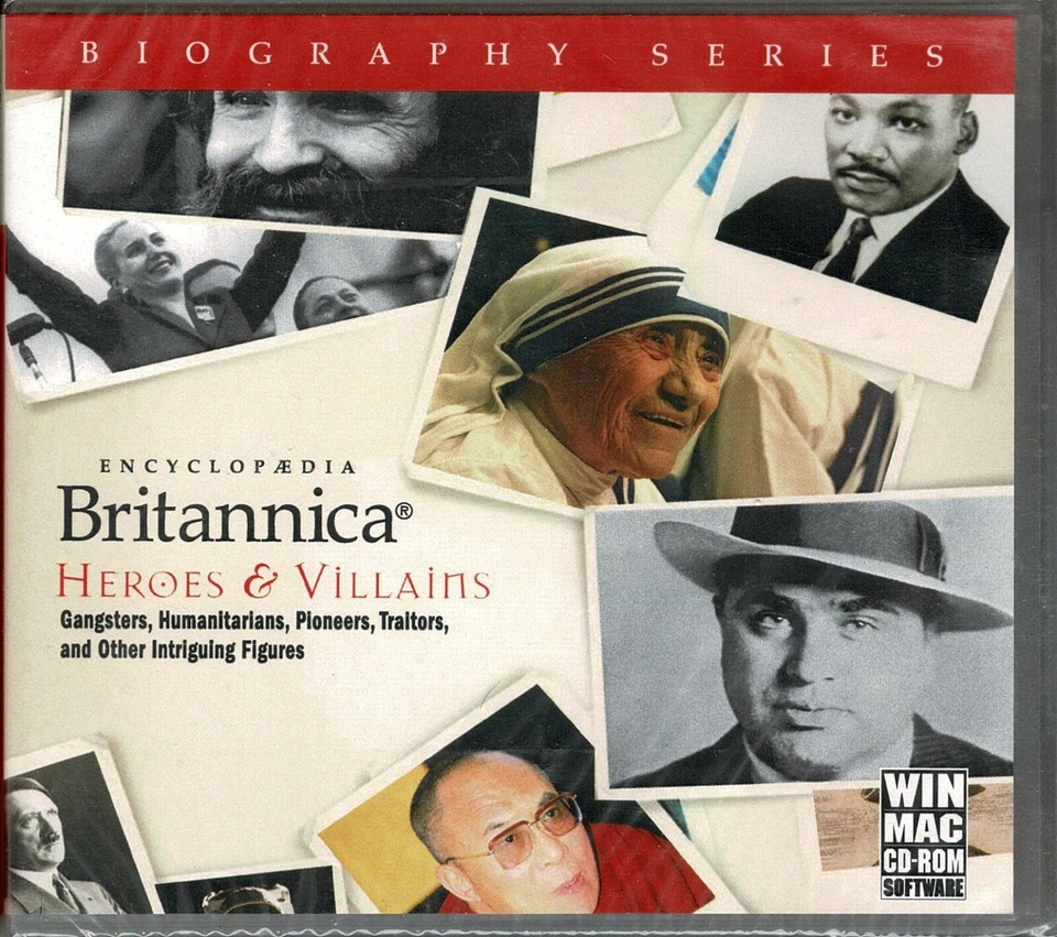 Encyclopedia Britannica Heroes & Villains Pc New Vista XP Gangsters Pirates  - Image 1 of 2