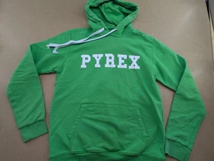 Felpa uomo Pyrex Vision con cappuccio grande verde felpa camicia tasche Virgilio ritiro - Foto 1 di 12