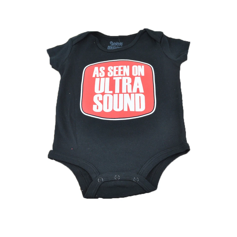 As Seen On Ultra Sound Funny Baby Bodysuit Authentic Spencers Fashion Novelty - Изображение 1 из 1