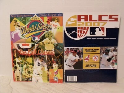 Cleveland Indians vs Florida Marlins Boston Red Sox Official MLB Series Program - Image 1 of 3
