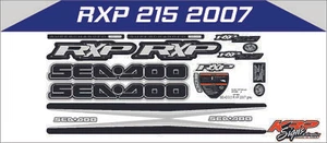 SEADOO RXP 215 2007 Graphics / Decal / Sticker Kit GREY - Picture 1 of 1