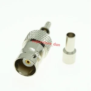 5x BNC female jack crimp window solder For RG174 LMR100 RG316 cable RF connector - Picture 1 of 6