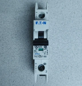 EATON FAZ-C5/1-NA CIRCUIT BREAKER 277VAC/48VDC 5A QUANTITY!! WOW!! - Picture 1 of 2