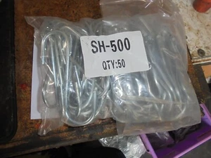 S HOOKS BANANA HOOKS 5 " 5MM HEAVY DUTY STORAGE  , QUANTITY 50 - Picture 1 of 5