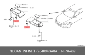 Genuine OE Holder Sunvisor 964094GA0A , 96409-4GA0A - Bild 1 von 1