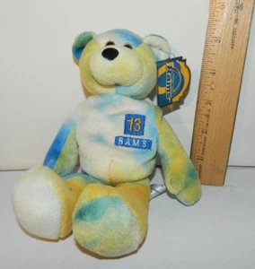 AS IS Kurt Warner #13 St Louis Rams NFL Teddybär Vintage 1999 Limited Tie Dye - Bild 1 von 10