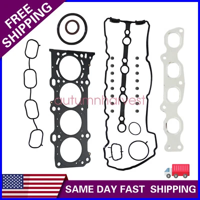 Juego de juntas de culata aptas para Suzuki Grand Vitara Kizashi 2009-2013 2,4 L L4 DOHC J24B Foto 1 de 4