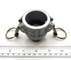 B100 Cam and Groove Coupling Aluminum 1 3/8" Female Coupler x 1" NPT, 0379G - Picture 1 of 4