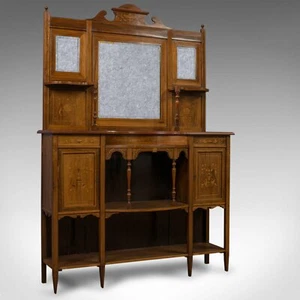 Antique Sideboard, English, Rosewood, Dresser, Boxwood Inlay, Victorian, C.1900 - Picture 1 of 12