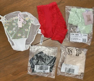 Lot of 5 PINK, Victoria’s Secret, & Fenty Size L No-Show Cheeky Cheekster Panty - Picture 1 of 6