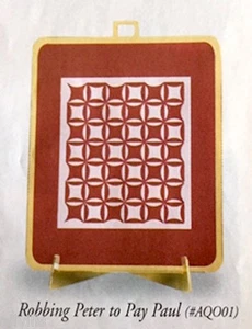 ROBBING PETER TO PAY PAUL # AQO01 SHELIA'S 1997 AMISH QUILT HISTORICAL ORNAMENT - Picture 1 of 5
