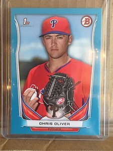 2014 Chris Oliver /399 Light Blue Bowman Rookie Rc